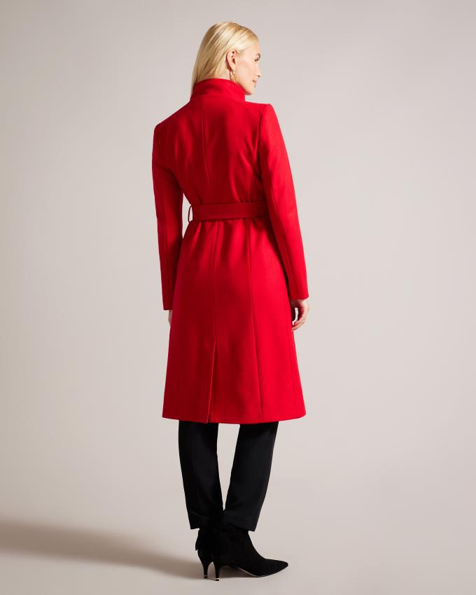 Manteau Ted Baker Wool Wrap Rouge Femme | IRL-70053327